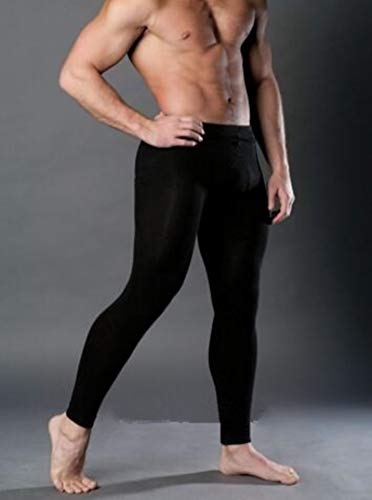 FENTINAYA Faja Reductora de Pierna para Hombre Fajas largas de Cintura Alta Abdomen Recorte Fitness Stretch Pants