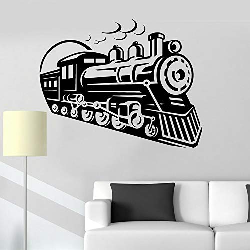 Ferrocarril decoración de la pared locomotora tren arte suspensión ventana pegatinas dormitorio de los niños jardín de infantes sala de juegos decoración de interiores papel tapiz mural