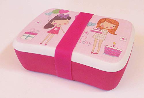 Fiambrera de Bambu Infantil - Pack Tuper y Sandwichera de Fibra de Bambú - Material Ecologico, Reciclable, Biodegradable y Ligero - Apto para Lavavajillas - Lonchera Eco, Bio, Sin BPA - Ideal niños