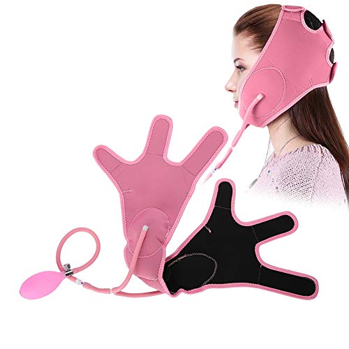 Filfeel mascarilla Antiarrugas Vendajes Apretado doble cara en V inflado para levantar el encanto del temperamento de la piel facial Durmiendo viendo la tele en casa