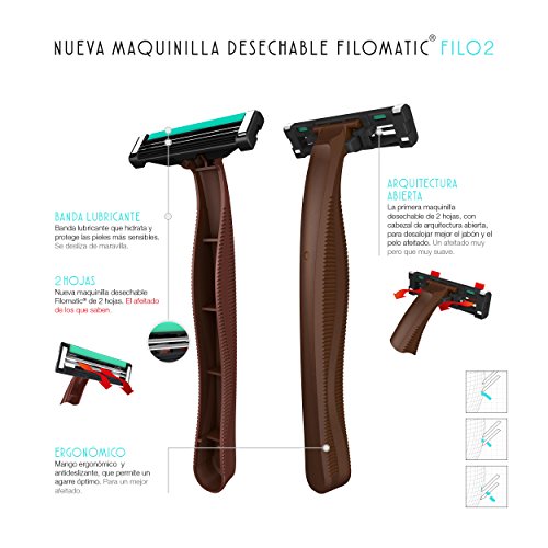 Filomatic Filo2 Maquinilla de Afeitar - 40 Unidades