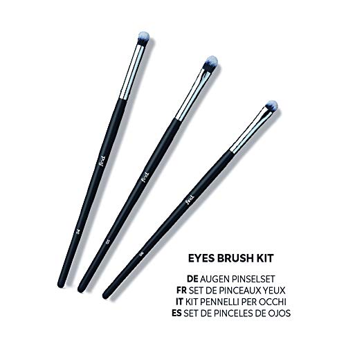 FIND - Kit de ojos - Pincel para sombras, de difuminado y para sombras de ojos (3 pinceles) - n.º 04, n.º 05, n.º 06