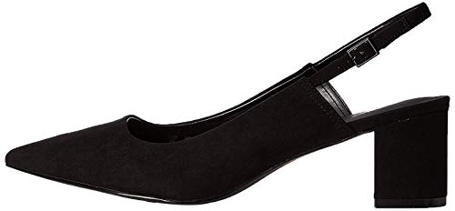 find. Point Block Heel Slingback Zapatos de Talón Abierto, Negro Black, 38 EU