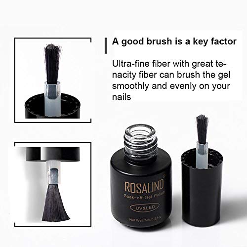 Finelyty Esmalte de uñas de Gel Fluorescente, Conjunto de Brillo seleccionado en Glow in The Dark - UV LED Soak Off Kit de Esmalte de uñas dramático Gel de uñas Nocturno 6 Colores