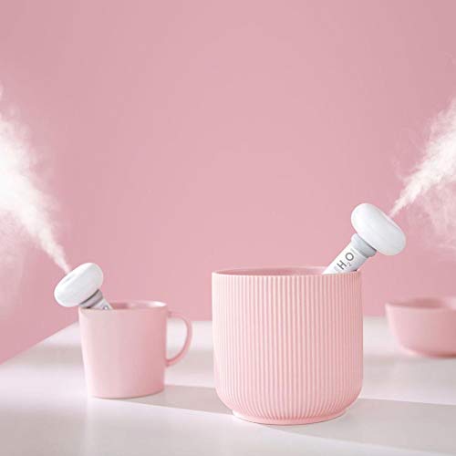 Finelyty Mini Humidificador De Viaje, USB Humidificador Portátil De Niebla, Humidificador De Aire De Viaje Dona, Difusor De Aire con Poco Ruido Y Sin Botella De Agua
