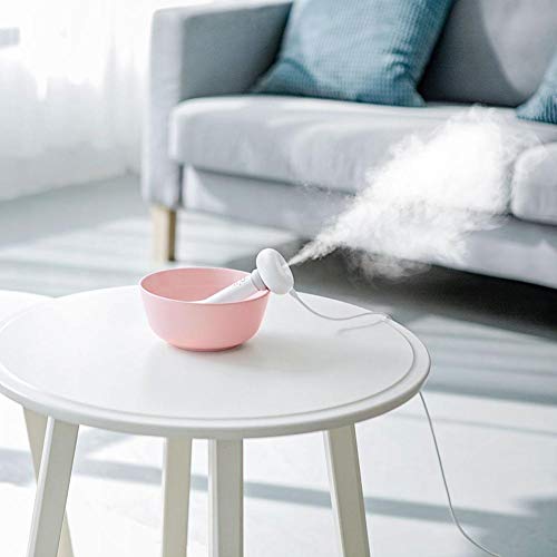 Finelyty Mini Humidificador De Viaje, USB Humidificador Portátil De Niebla, Humidificador De Aire De Viaje Dona, Difusor De Aire con Poco Ruido Y Sin Botella De Agua