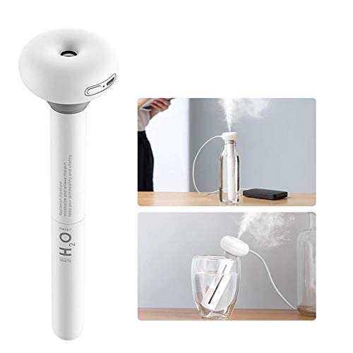 Finelyty Mini Humidificador De Viaje, USB Humidificador Portátil De Niebla, Humidificador De Aire De Viaje Dona, Difusor De Aire con Poco Ruido Y Sin Botella De Agua