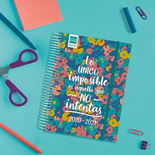 Finocam - Agenda Curso 2020-2021 Cuarto-Semana Vista Apaisada Secundaria Imposible Español, 4º-155 x 212 (Sobremesa)