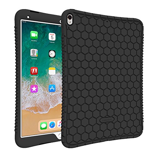 Fintie Funda para iPad Air 10.5" (3.ª Gen) 2019 / iPad Pro 10.5" 2017 - [Honey Comb Series] Carcasa Ligera de Silicón Antideslizante para Niños a Prueba de Golpes, Negro