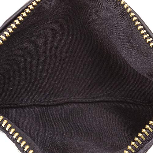 FIRENZE ARTEGIANI. Mattarello Bolso de Mano Mujer.Piel auténtica Cavallino Vaca Dollaro .Made in Italy. Vera Pelle Italiana.19x2x10 cm. Color: Vaca Marrón Negro.