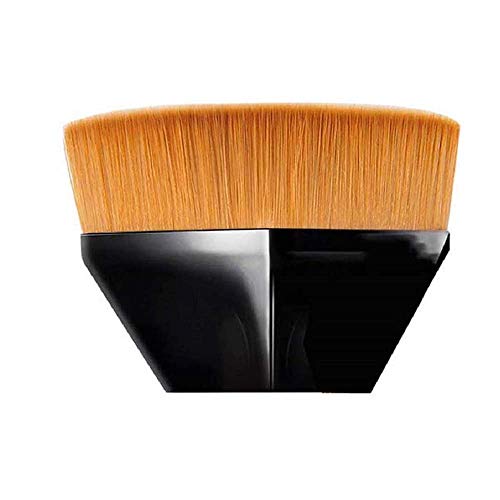 Flawless Wand Foundation Brush,Cepillo de base sin costura de alta densidad bb cream Pinceles de maquillaje Polvo suelto (Black)