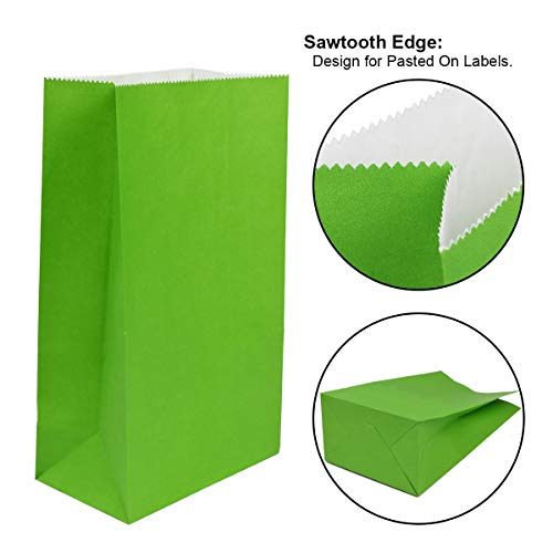 flintronic Bolsas de Regalo, 50 pcs Bolsa de Papel Kraft Bolsas de Papel en 10 Colores (+ 100 Piezas Lindas Pegatinas), para Fiestas, Ceremonias de Graduación, Bodas, Aniversarios, Navidad etc