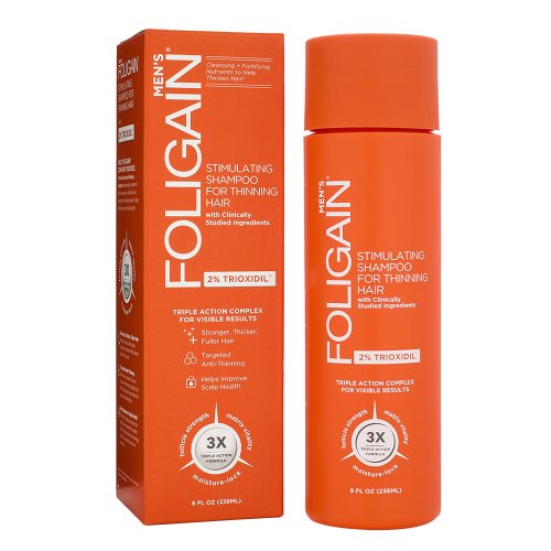 FOLIGAIN Champú de triple acción para la pérdida de cabello para caballeros con 2% Trioxidil - 236 ml