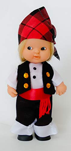 Folk Artesanía Vestido y complementos Regional típico Aragonés o Baturro muñeca Barriguitas de Famosa. Muñeca no incluida en el Lote.