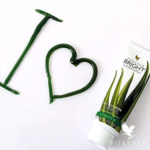 Forever living bright toothgel pasta de dientes de gel de aloe vera et con los propóleos de abeja sabor a menta blanqueadora natural sin fluor.