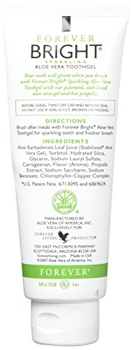 FOREVER LIVING - PASTA DE DIENTES DE ALOE VERA - FOREVER BRIGHT TOOTHGEL