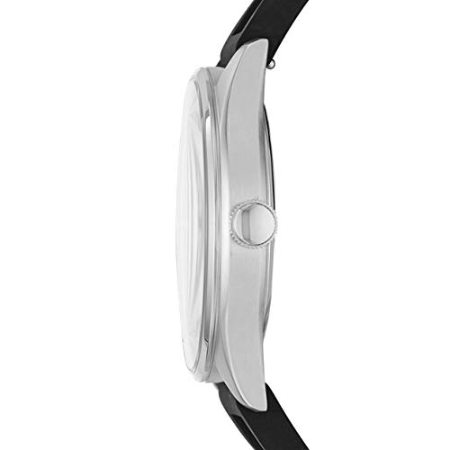 Fossil Reloj Analógico para Hombre de Cuarzo con Correa en Silicona FS5535