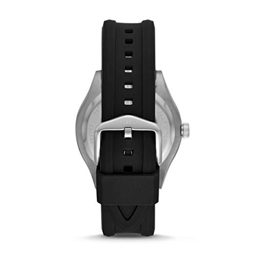 Fossil Reloj Analógico para Hombre de Cuarzo con Correa en Silicona FS5535