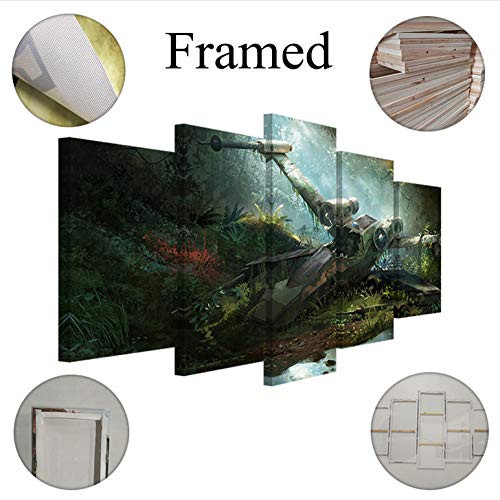 Foto Parco nazionale della Valle della Morte, California Dipinti 5 pannelli Canvas Wall Art Home Decor per soggiorno Lienzo de pintura