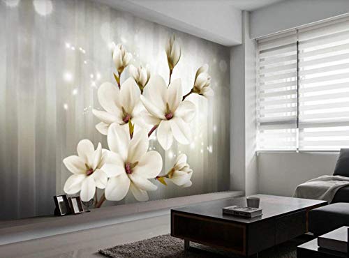 Fotomurales Simplicidad nórdica Mural Papel Pintado Hermoso pintado a mano murando Fotomurales Magnolia Mural Papel Pintado Fotomural 200x140cm/78.7x55.1in