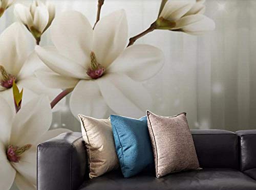 Fotomurales Simplicidad nórdica Mural Papel Pintado Hermoso pintado a mano murando Fotomurales Magnolia Mural Papel Pintado Fotomural 200x140cm/78.7x55.1in