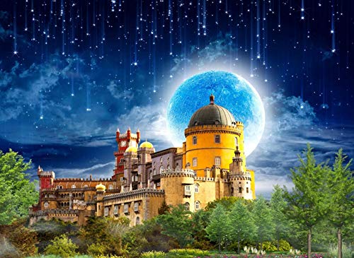 Fotomurales Tela de seda Castillo de los sueños, hermoso país de las hadas Papel Pintado Decoración de Pared Murales Pegatina decorativos adhesivos 3d moderna de Diseno Fotográfico