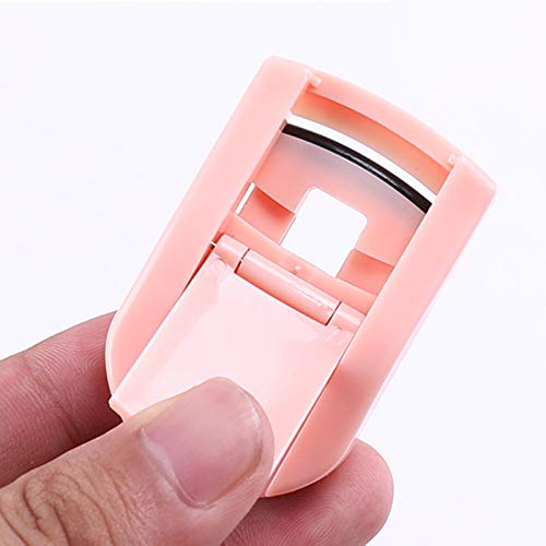 Fransande - Rizador de pestañas portátil, 2 piezas, rizador de pestañas natural, rizador de pestañas de silicona, rizador de pestañas