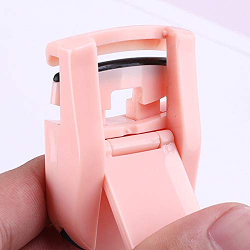 Fransande - Rizador de pestañas portátil, 2 piezas, rizador de pestañas natural, rizador de pestañas de silicona, rizador de pestañas