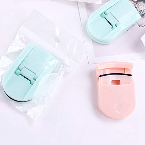 Fransande - Rizador de pestañas portátil, 2 piezas, rizador de pestañas natural, rizador de pestañas de silicona, rizador de pestañas