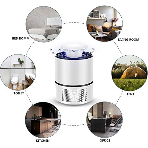 FRGHF UV Lámpara Anti Mosquitos, Interior Mosquito de la Lámpara Lámpara Mosquito Electrico Multi-Insecto Lámpara Mata Insectos Electrico Matar Mosquitos y Moscas (11.5 * 18cm) (11.5 * 18cm)