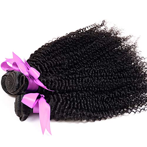 FRTG El Pelo Rizado Rizado Humano Brasileño De La Virgen 9A Teje/Los Rizos Africanos, Armadura Real del Pelo 100G,12
