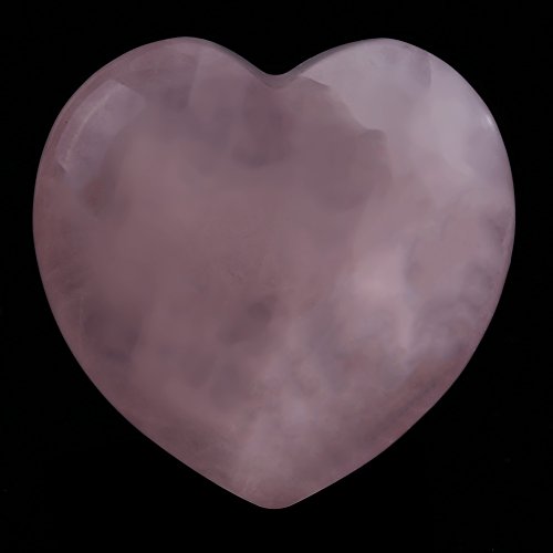 FTVOGUE 4 unids Rosa Cuarzo Tallado en forma de Corazón de Cristal de Color Rosa Piedra Curativa Semipreciosa Decoración de Piedras Preciosas Regalo de Recuerdo