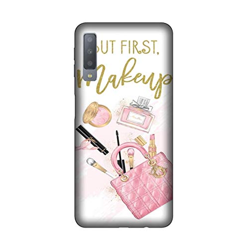 Funda Galaxy A7 (2018) Carcasa Samsung Galaxy A7 (2018) amo el maquillaje antes del truco / Cubierta en TPU Silicona / Cover Antideslizante Antideslizante Antiarañazos Resistente a golpes Protectora