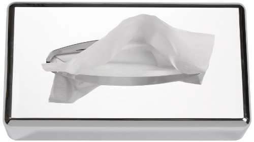 Funny AG-688 - Dispensador de pañuelos de papel, 255 x 130 x 70 mm, color plateado