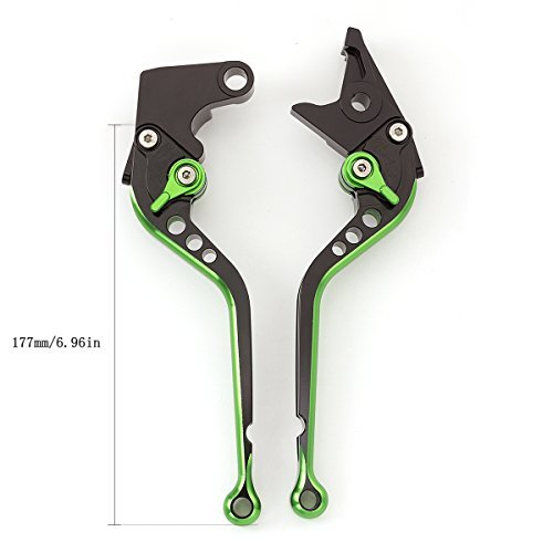 FXCNC Racing CNC Billet Long Adjustable Colorful Front&Rear Drum Brakes Levers set Pair fit for VESPA 50-125/PV/ET3/PK/S/XL,150 VBA-T4,160GS,180GS