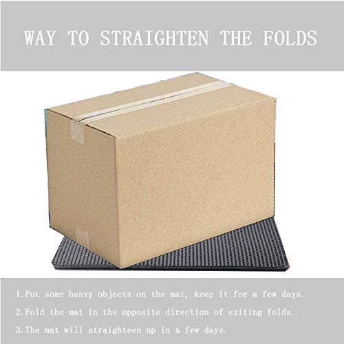 FXxswey Cat Litter Pad, Doble Capa Impermeable Alfombrilla Gato con, para Proteger el Suelo y la Alfombra (40 * 50cm)