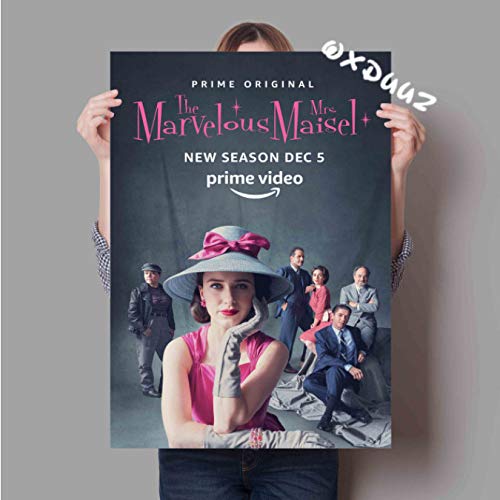 Fymm丶shop Family Wall Decor TV Series Poster The Wonderful Mrs. Maisel American Popular Comedy TV Series Canvas Painting 40X50Cm (N:2422)