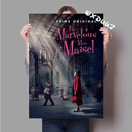 Fymm丶shop Family Wall Decor TV Series Poster The Wonderful Mrs. Maisel American Popular Comedy TV Series Canvas Painting 50X70Cm (N:2460)