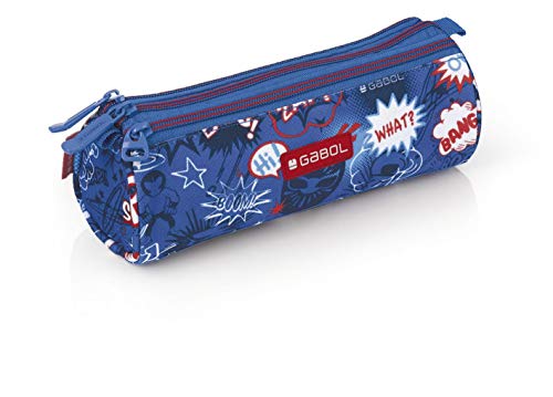 Gabol Portatodo Triple Redondo Bang Mochila Infantil, 22 cm, Multicolor