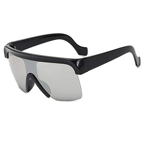 Gafas De Sol Anti-ultraviolet Gafas De Sol Polarizadoras Protegen Los Ojos De Equipo De Equitación A Prueba De Viento Escamas de mercurio enmarcadas en negro