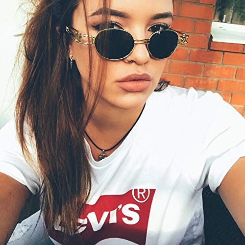 Gafas de Sol Sunglasses Gafas De Sol Clásicas Góticas Steampunk Hombres Mujeres Diseñador Vintage Marco Redondo De Metal Punk Gafas De Sol U