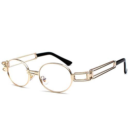 Gafas de Sol Sunglasses Gafas De Sol Clásicas Góticas Steampunk Hombres Mujeres Diseñador Vintage Marco Redondo De Metal Punk Gafas De Sol U