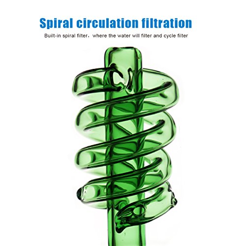 Ganchos de cristal para tubería de agua de 14,5 mm de altura, 32 cm de alto, 520 g de reciclaje, filtros de cristal para agua de cristal, pinzas de aceite para rig y cepillo de limpieza (1)