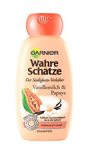 Garnier atesora Champú leche vainilla y papaya, 1er Pack (1 x 250 ml)