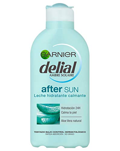 Garnier Delial After Sun, Leche Hidratante Calmante con Aloe Vera Natural - 200 ml