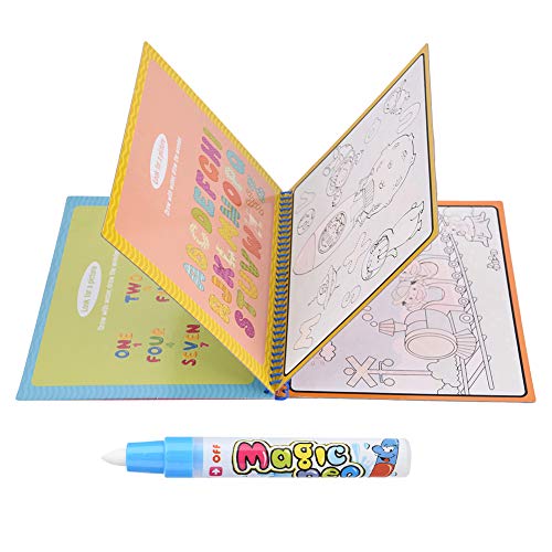 Garosa Coloring Book Water Drawing Pintura Mat Board con Magic Pen Doodle para niños Dibujo de Arte Early Educational Toys(Journey)