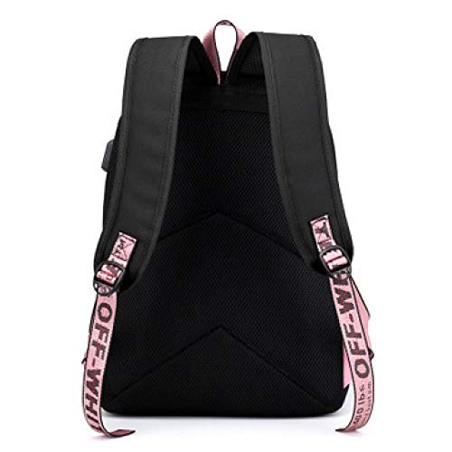 GDMXYD Mochilas Escolares Juveniles, Mochila PortáTil para NiñOs NiñAs se Adapta a 15.6 Pulgadas PortáTil Unisex Ligera 30L Mochila Universitaria con Puerto USB para Mujeres Hombres