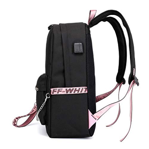 GDMXYD Mochilas Escolares Juveniles, Mochila PortáTil para NiñOs NiñAs se Adapta a 15.6 Pulgadas PortáTil Unisex Ligera 30L Mochila Universitaria con Puerto USB para Mujeres Hombres