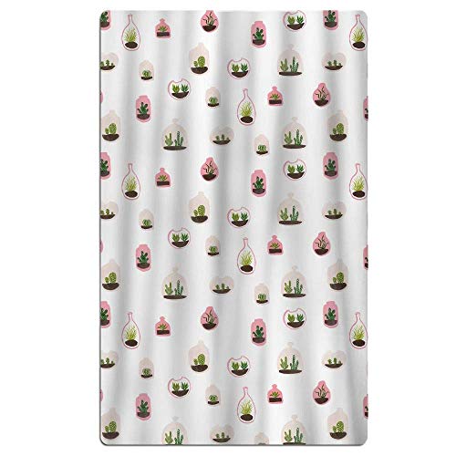 Gebrb Toallas de baño,Toalla de Playa,Manta de Playa Green Pot Beach Towel Soft Quick Dry Lightweight High Absorbent Pool SPA Towel for Men Women 31 X 51 Inch