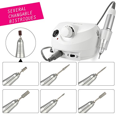 Gecheer 30000r Esmalte de uñas eléctrico Extracción de herramientas Máquina de taladrar Nail-art Equipos Mani Producto Profesional Uñas Pulidores Kits Nails Salon Tools JMD-202